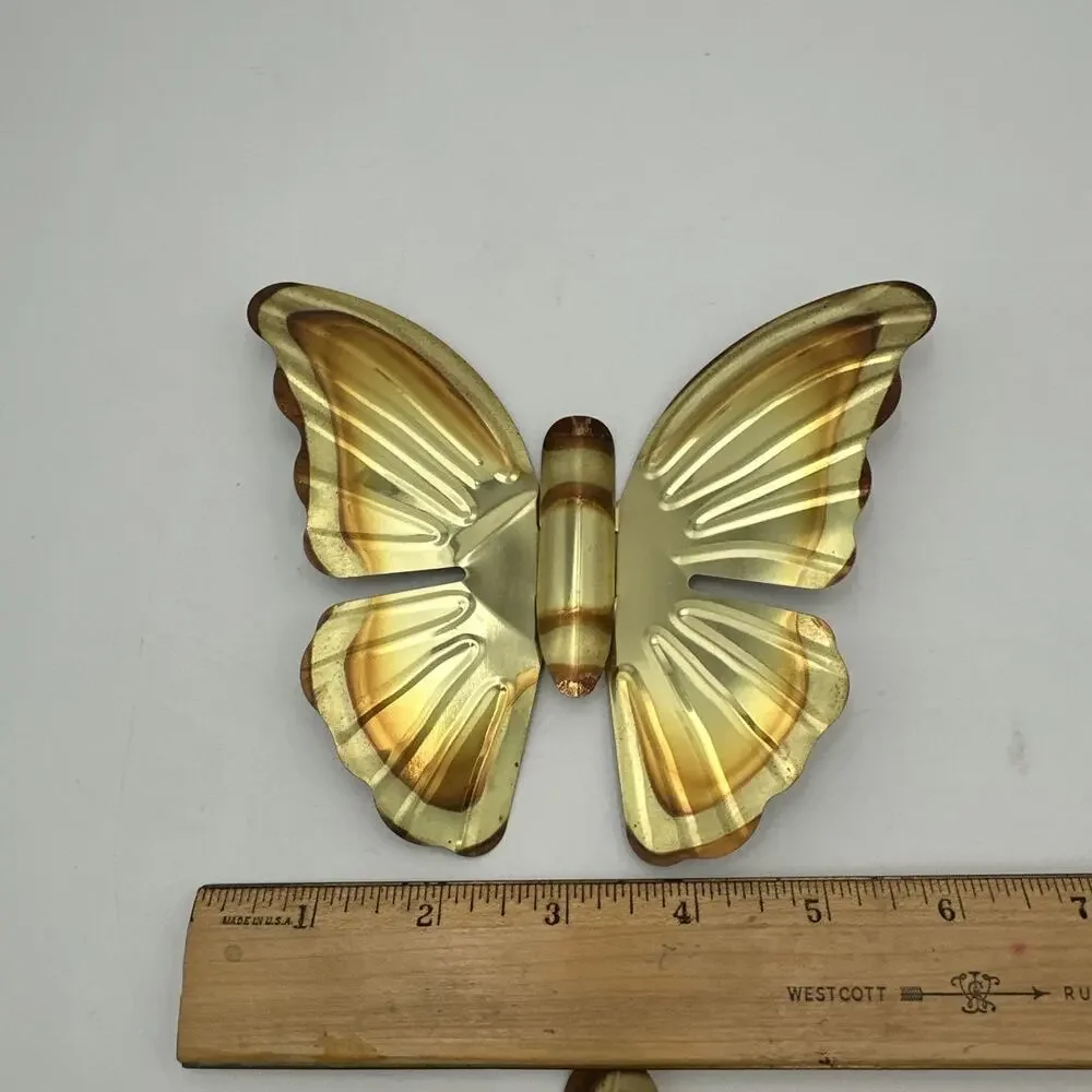3- Home Interior Metal Butterfly Vintage Wall Hanging MCM